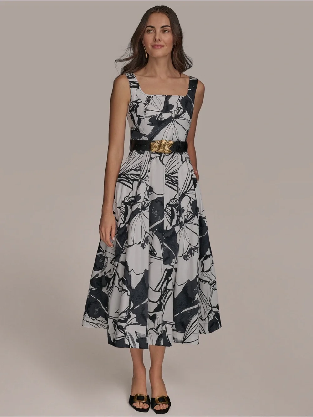 Donna Karan sleeveless midi